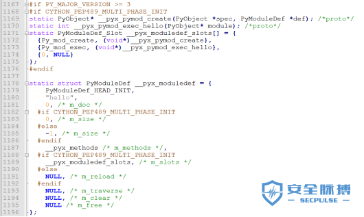 尝试利用Cython将Python项目转化为单个.so
